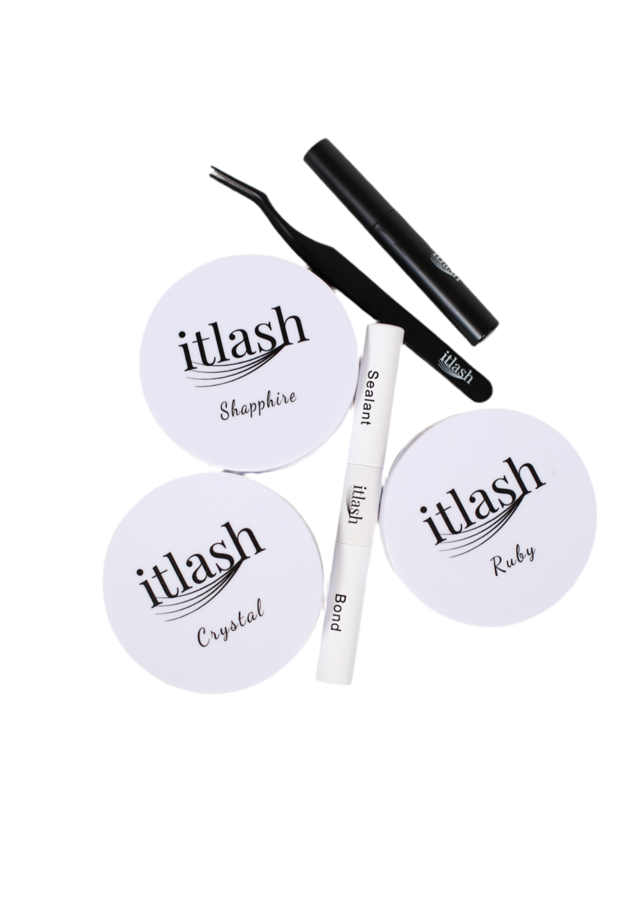 itlash starter lash kit:Glue, tweezer, lash gems